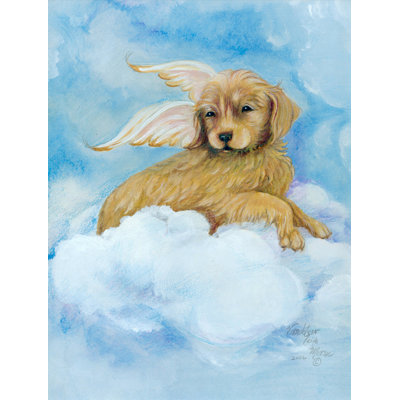 Drapeau vertical de golden retriever house