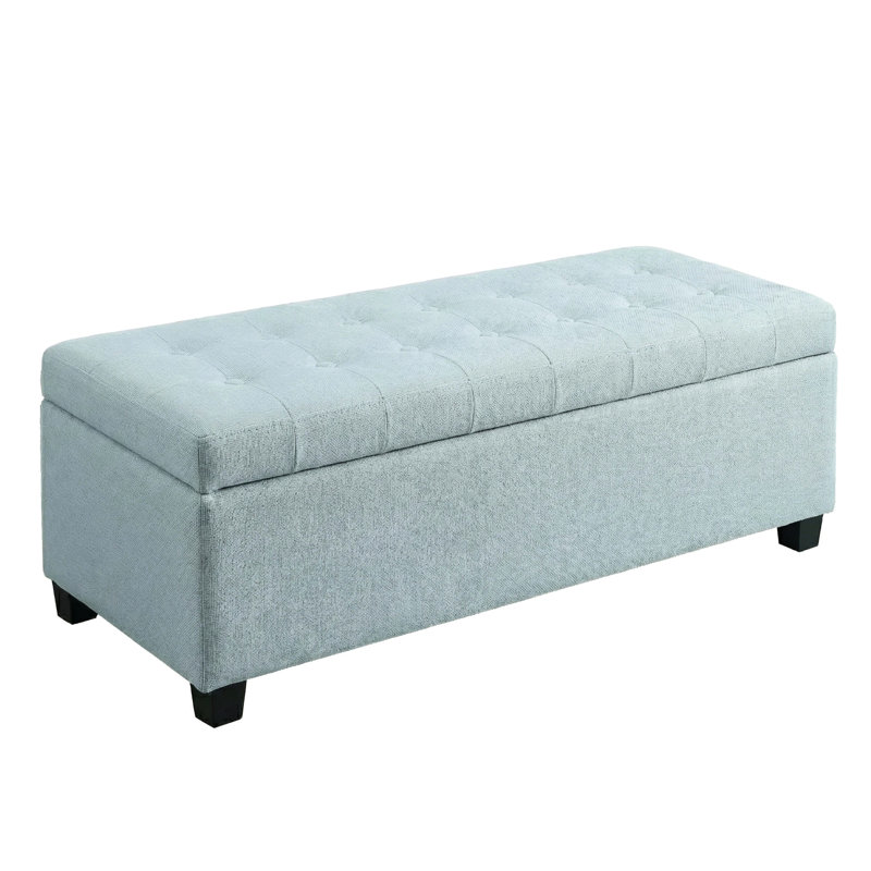 Banc d'entrée de 50,09 pouces avec couleur bleue, bois d'ingénierie et intérieur spacieux