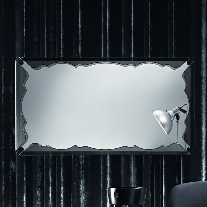 Burritt Glass Wall Mirror, Transparent, 162 cm H x 90 cm W x 12 cm D