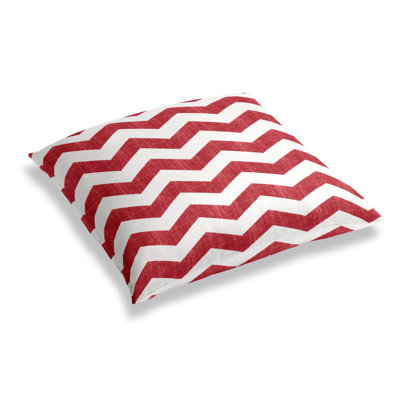 Live Wire Chevron Linen Reversible Throw Pillow