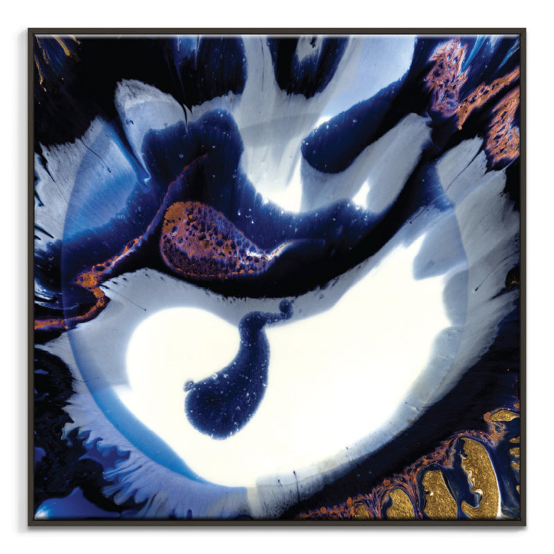New Moon In San Diego by Olivia Collins - Print on Canvas, Black, 102cm H x 102cm W