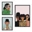«Fashion Girl», ensemble de toiles encadrées par Bouffants and Broken Hearts LLC