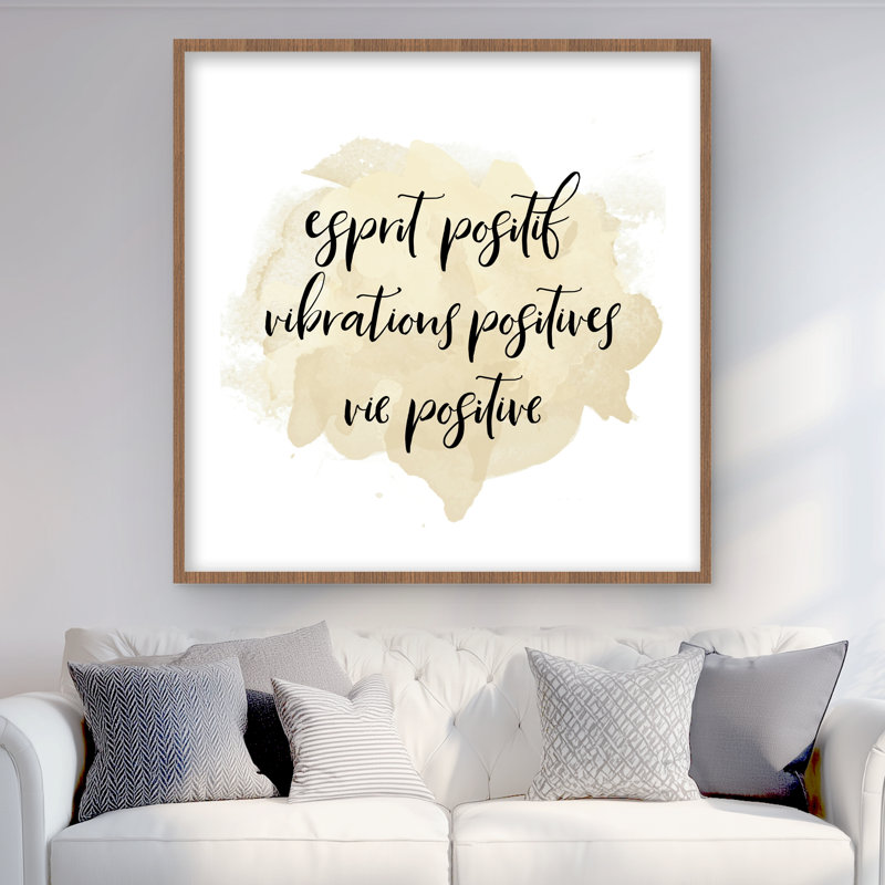 Esprit Positif Vibations Positives - Art mural