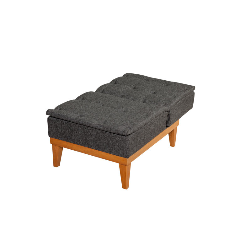 Fauteuil demi-tonneau l 23,62 po Cabrera, Anthracite