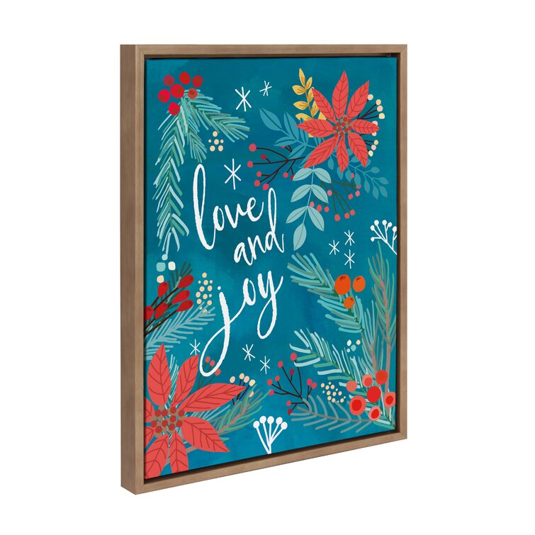 Zoomie Kids MC 359 Love And Joy Framed On Canvas by Mia Charro Print ...