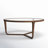 Ciro Solid Wood Glass-Top Round Coffee Table