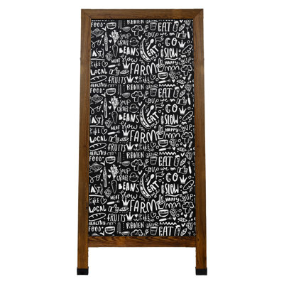 Tableau noir 57 "x 27" avec craie et gomme