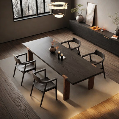 Table de salle à manger en bois de frêne