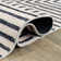 Distressed Bohemian Stripes Washable Non Slip Area Rug