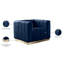 Fauteuil en velours de 38,5 po Tyneside-1883192245