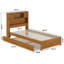 Lit plateforme avec lit gigogne Denver-132254103-132254108