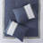 8 Piece Embroidered Comforter Set Navy