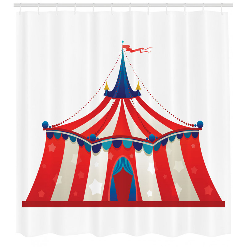 Shower Curtain with Hooks Included, 70" H x 69" W