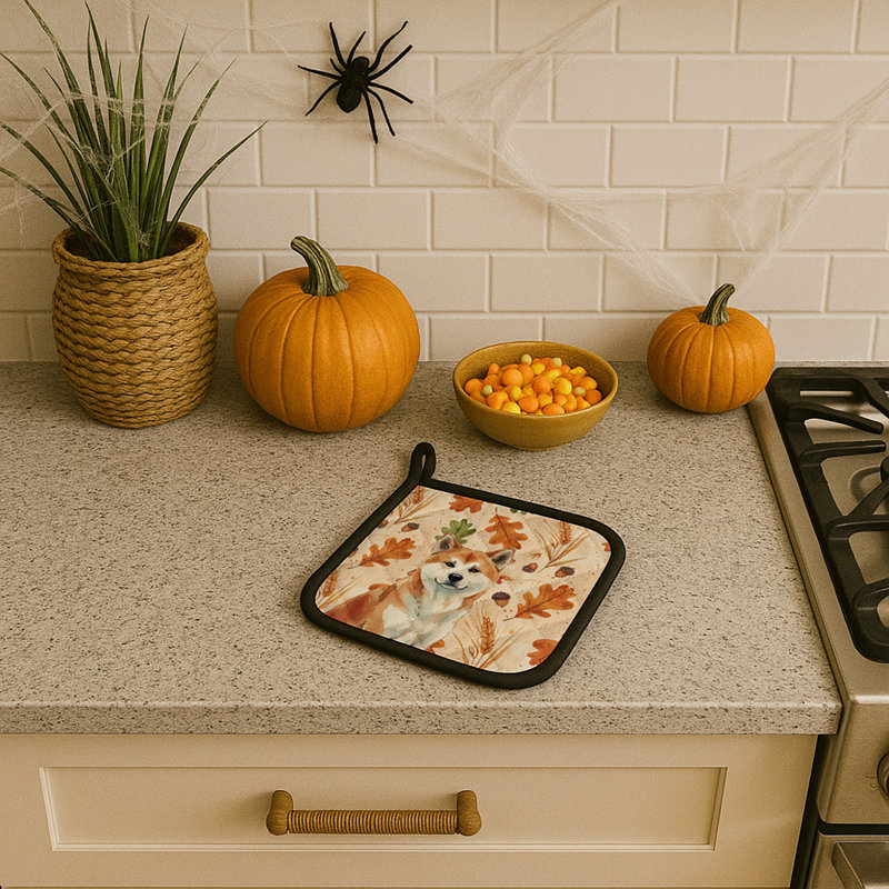 Paire de porte-casseroles rouges Akita Heirloom
