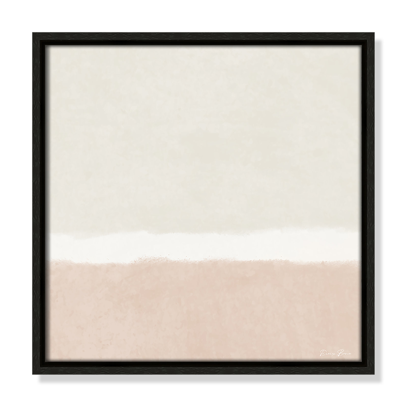 Willadeene "Slate I" Print, 13.5" H x 13.5" W, Espresso Framed