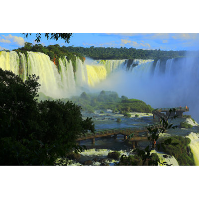 Iguazu Falls Bridge by Agustavop - No Frame Print on Canvas