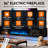 Floating Fireplace TV Stand for TVs up to 80/90", Wall Mounted Media Console with LED Lights-797972112-780477594