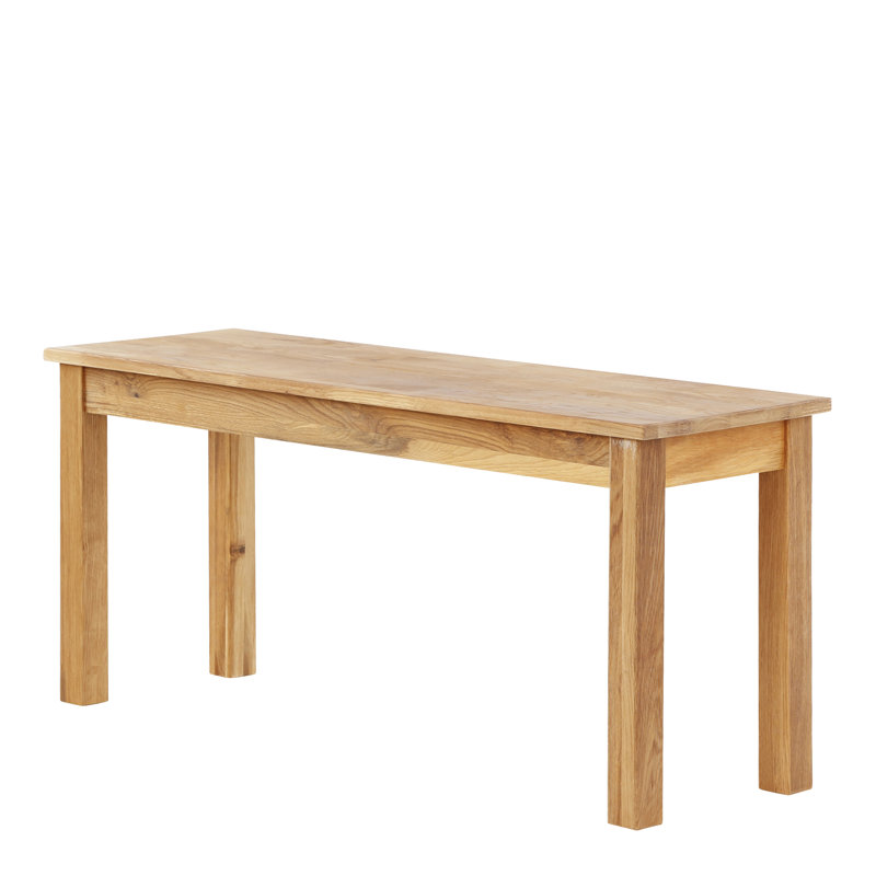 Carmel Solid Wood Bench, Rich Oiled Oak