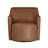 Homepop Upholstered Swivel Accent Chair - Cognac Faux Leather-514952958