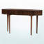 Console ovale 2 tiroirs Leyna