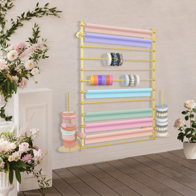 Support de ruban de papier d'emballage mural