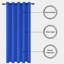 100 % Polyester Blackout Eyelet Synthetic Room Darkening Thermal Curtain (Set of 2)-649955950-649955953
