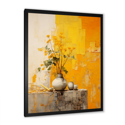 Artistique de la poterie jaune III sur toile