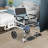 Shower Chair Foldable with Wheels 330lbs Adjustable for Elderly