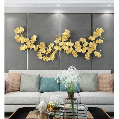 Luxury-Style Birch Leaf Iron Art Wall Decor