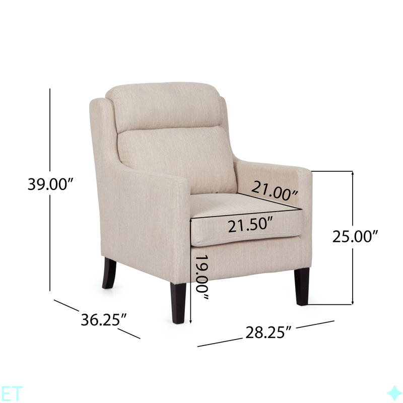 CHAISE CLUB, magnifique revêtement, Beige