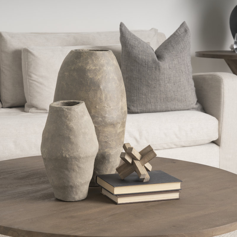 Vase de table en papier mâché Lovatt, H 12 po x l 8 po x P 8 po
