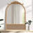 Cortia Arched Rattan and Wood Accent Mirror-68531895