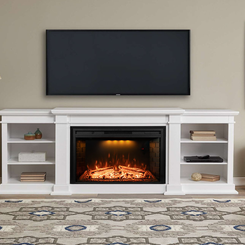 Colo Black Electric Fireplace Insert with 5100 BTU, 21" H x 36" W x 9" D