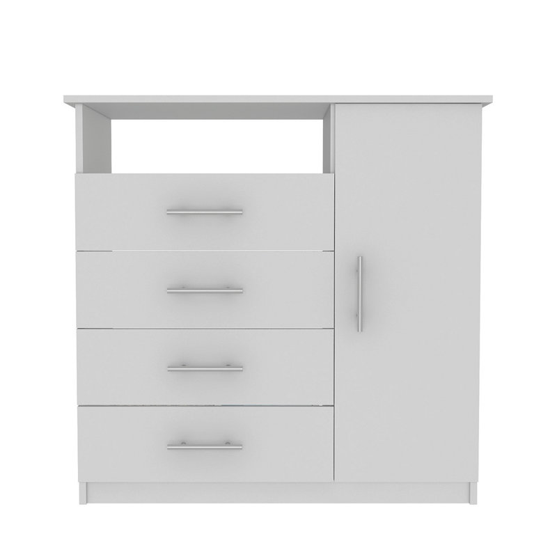 Commode Beaufort, chambre à coucher, blanc, Blanc