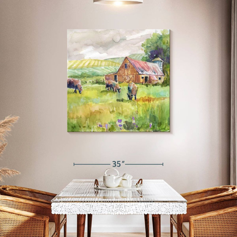 Spring Barn, 39" H x 39" W