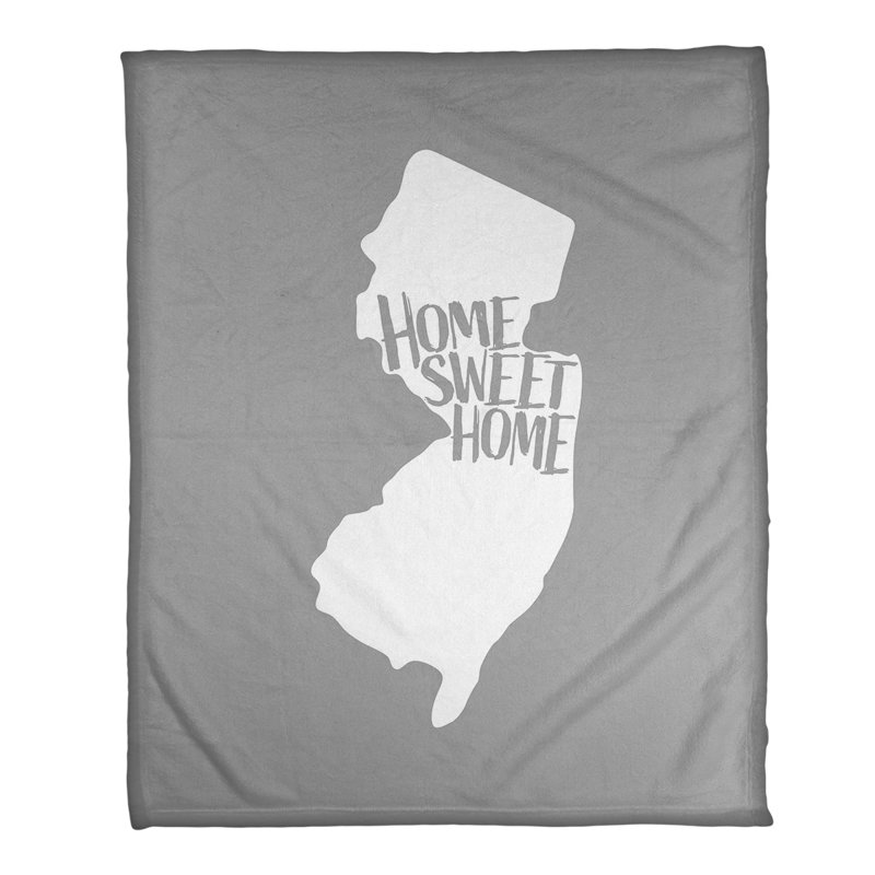 Jeté polaire new jersey the home, l 52,5 po x L 62,5 po, Gris