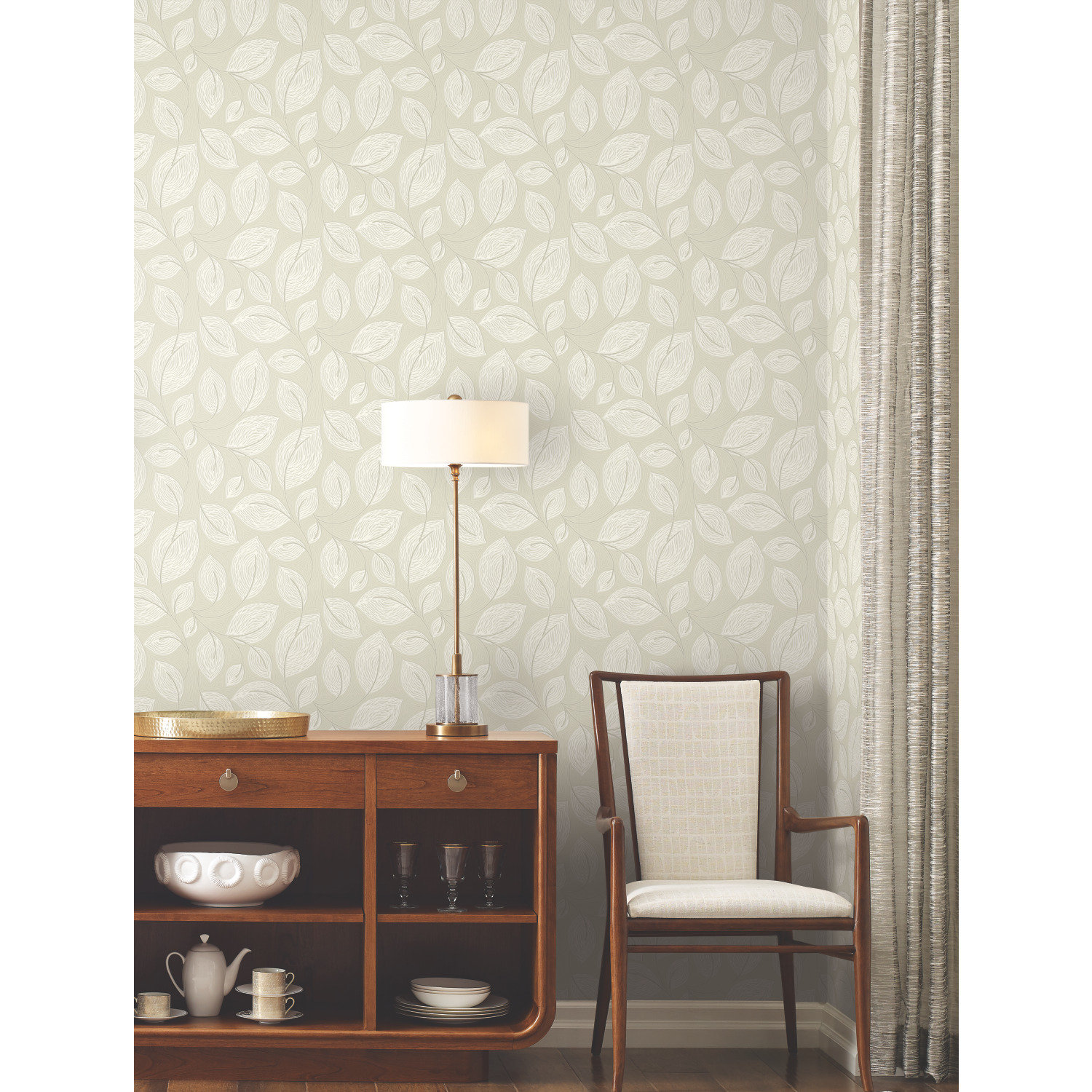 Seona Floral Wallpaper, Sand