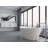 Knightsbrook 64" X 33" Freestanding Soaking Solid Surface Bathtub