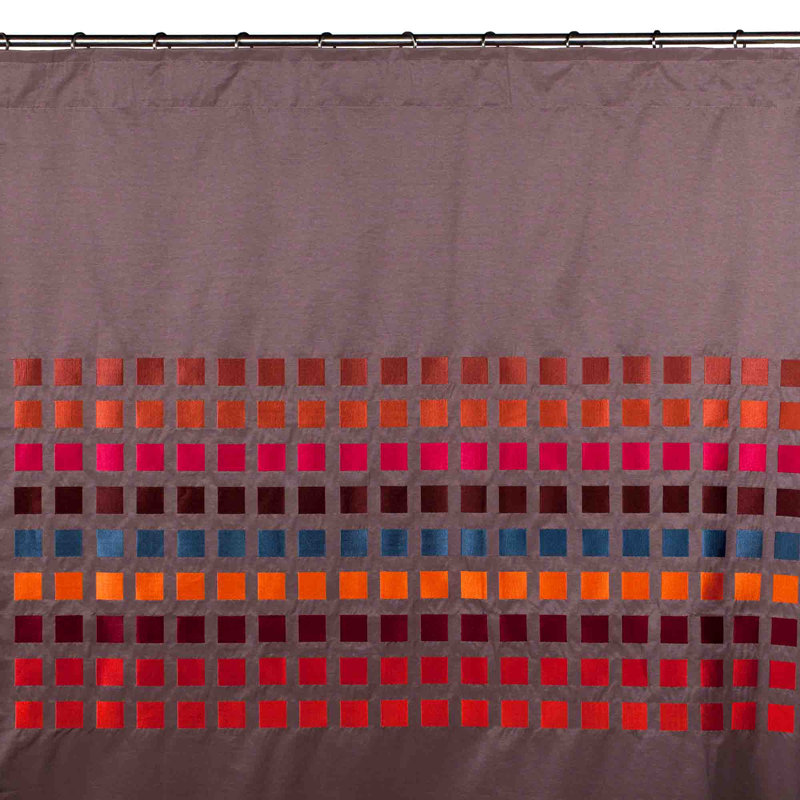 Room Darkening Curtain Single Panel, 57.09" W x 109.2" L, Taupe/Brown/Red/Blue/Orange