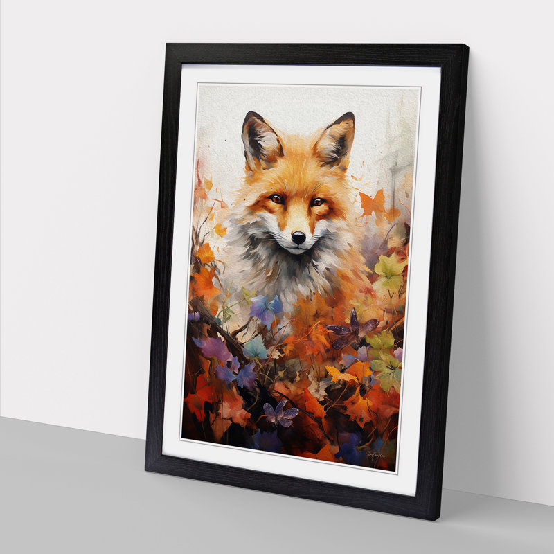 Single Picture Frame Print on Wood, 46cm H x 34cm W, Black Framed