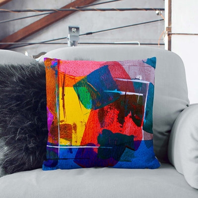 Abstract Square Throw Cushion