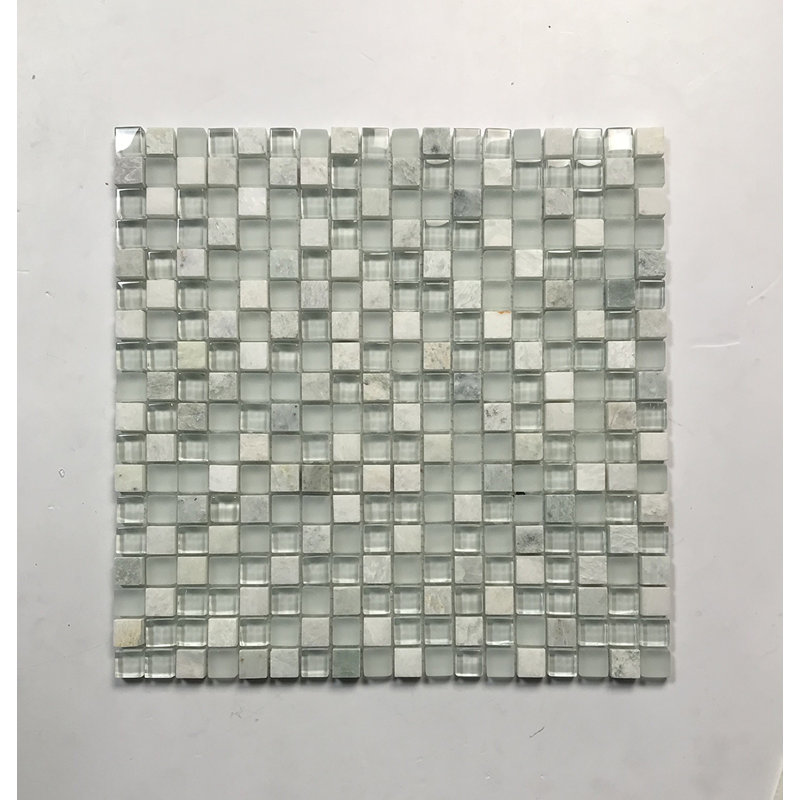 Premium Gold 12 x 12 Square Glass Mirror Mosaic Wall Tile, Irish Creme