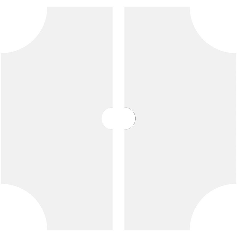Médaillon de plafond contemporain en PVC de qualité architecturale de 10 po x P 1 po x P 3 po x P 1 po