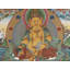 «Panch Kubera - dieu de la richesse décuplé» peint à la main Thangka | Toile de coton H 39,4 po x l 27,2 po avec feuille d'or véritable 24 carats