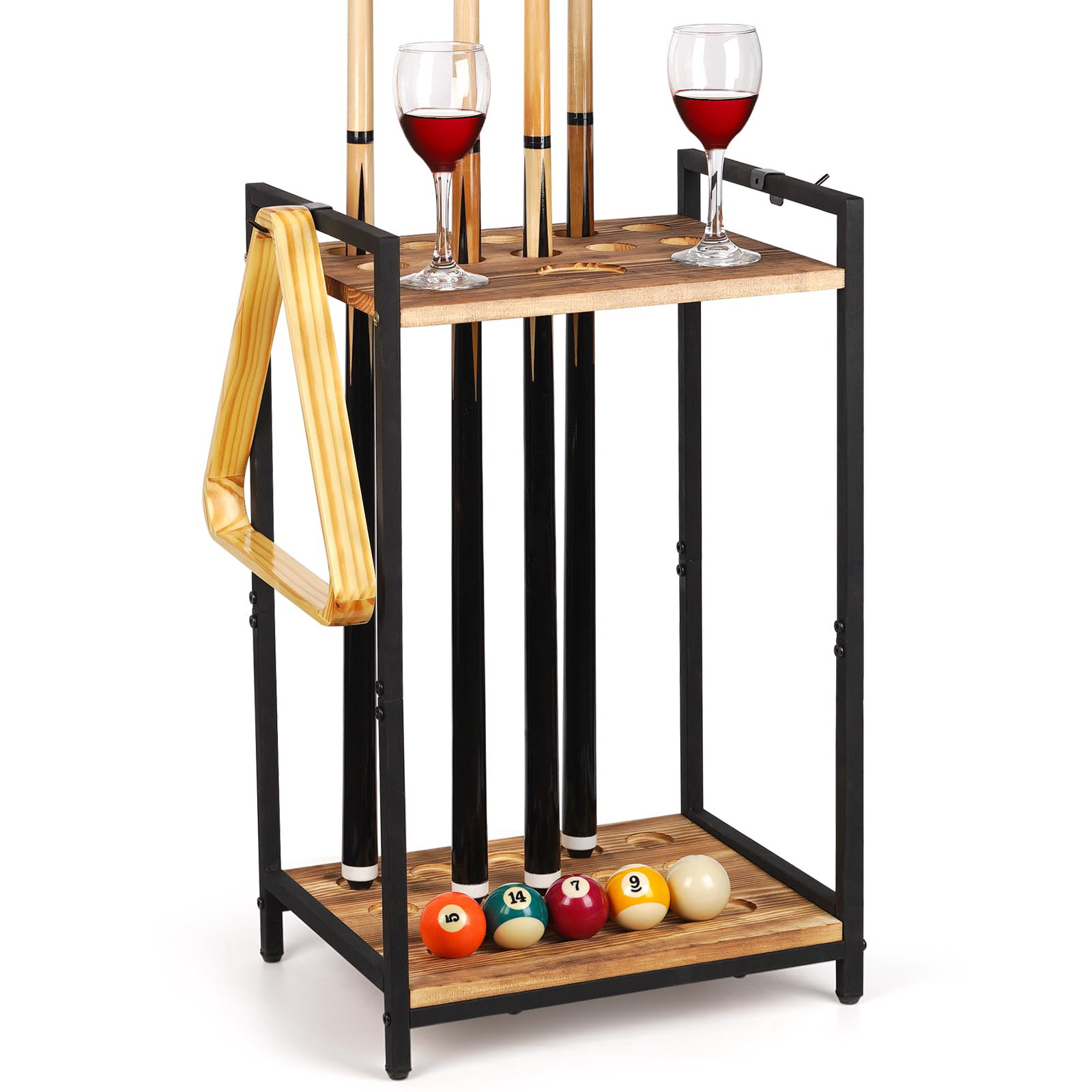 Fish hunter Pool Stick Holder - Freestanding Pool Cue Holder Floor ...