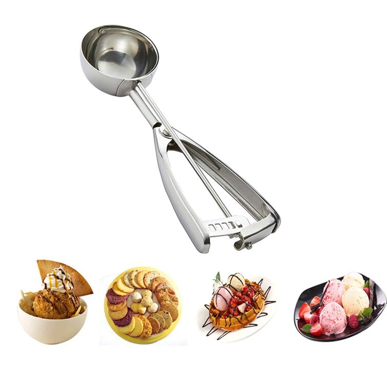 Ice Cream Scoop Kitchen Tools 3 Size Stainless Steel Spring Handle