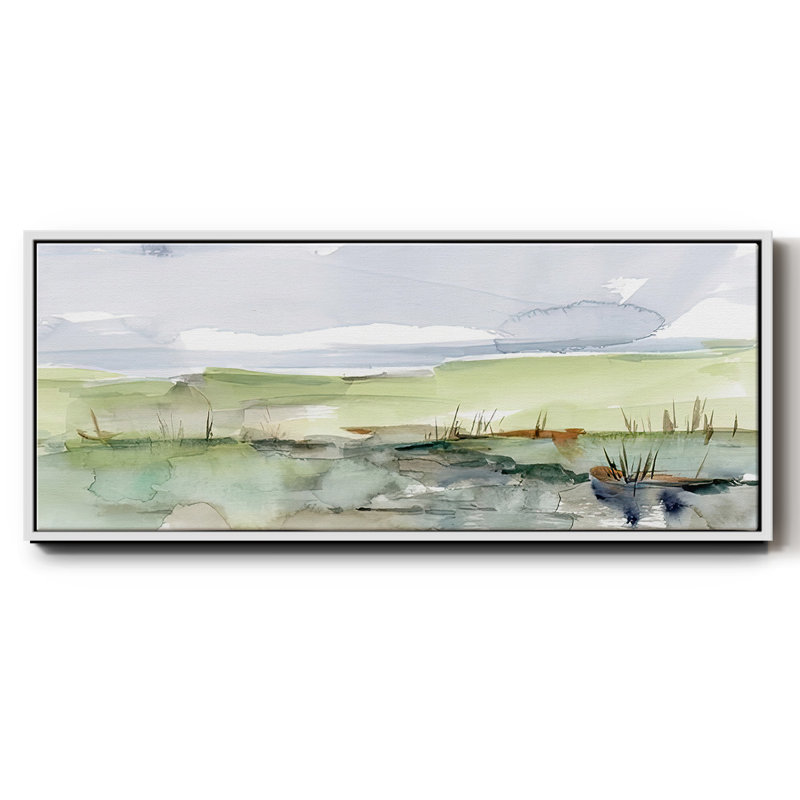 Pastel Inlet II- Framed Canvas