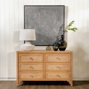 Lurian - Commode 6 tiroirs en rotin
