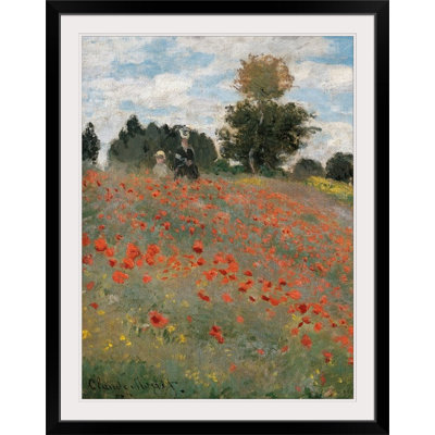 «Poppy Field», 1873, musée D par Claude Monet - reproduction imprimée