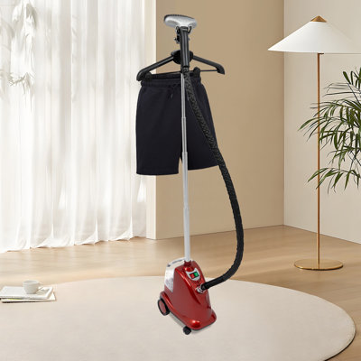Machine à vapeur à vêtements à vapeur à hauteur réglable avec roues et grand réservoir d'eau amovible